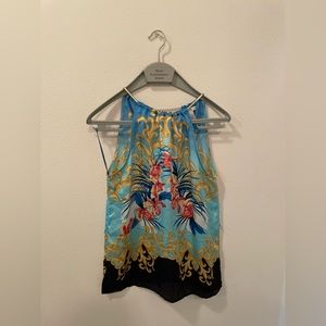 Blue and Gold Women's Tank Top